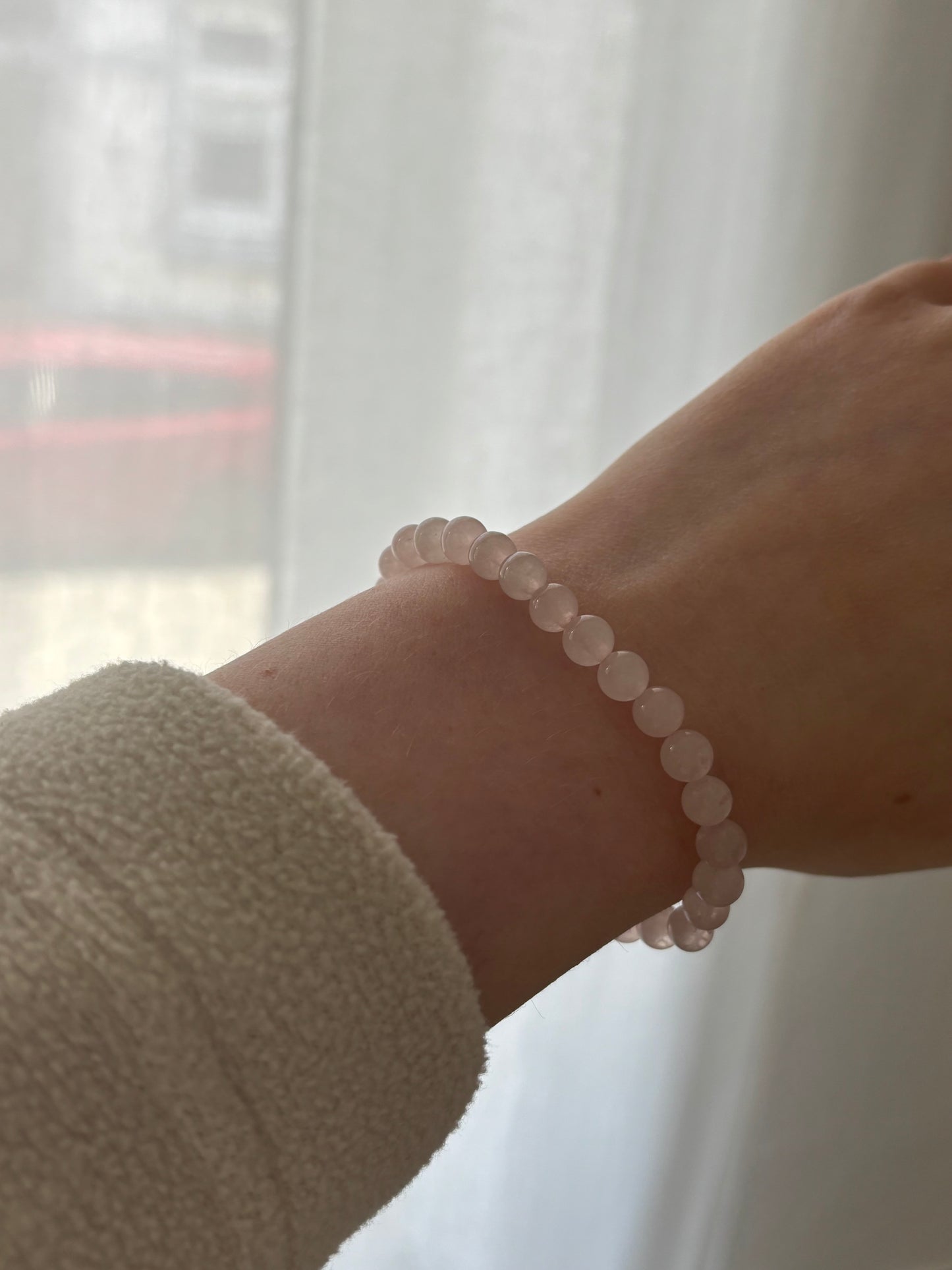 Armband “Rosa” Naturstein Quarz