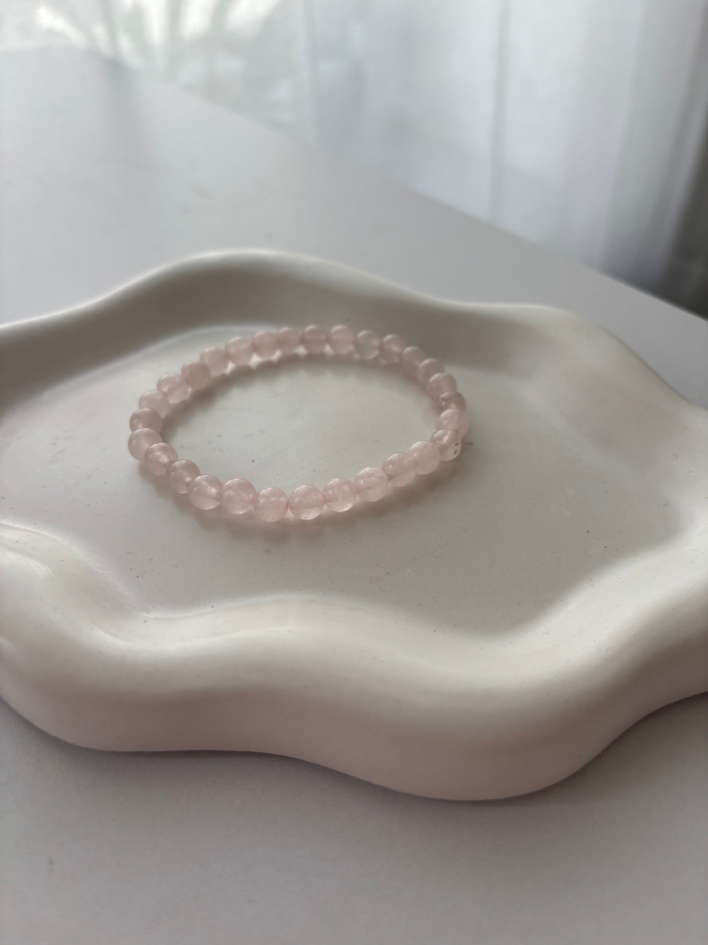 Armband “Rosa” Naturstein Quarz